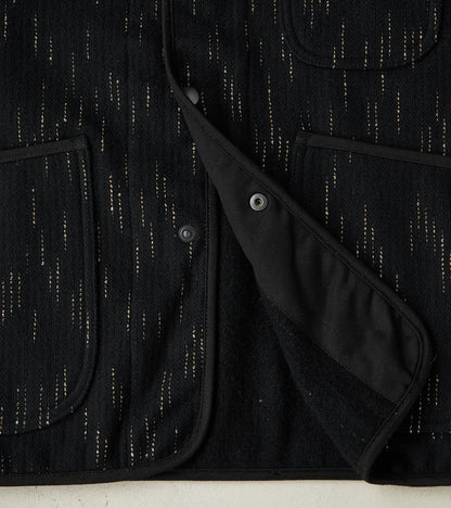 Kasuri Black Beach Cloth Work Jacket