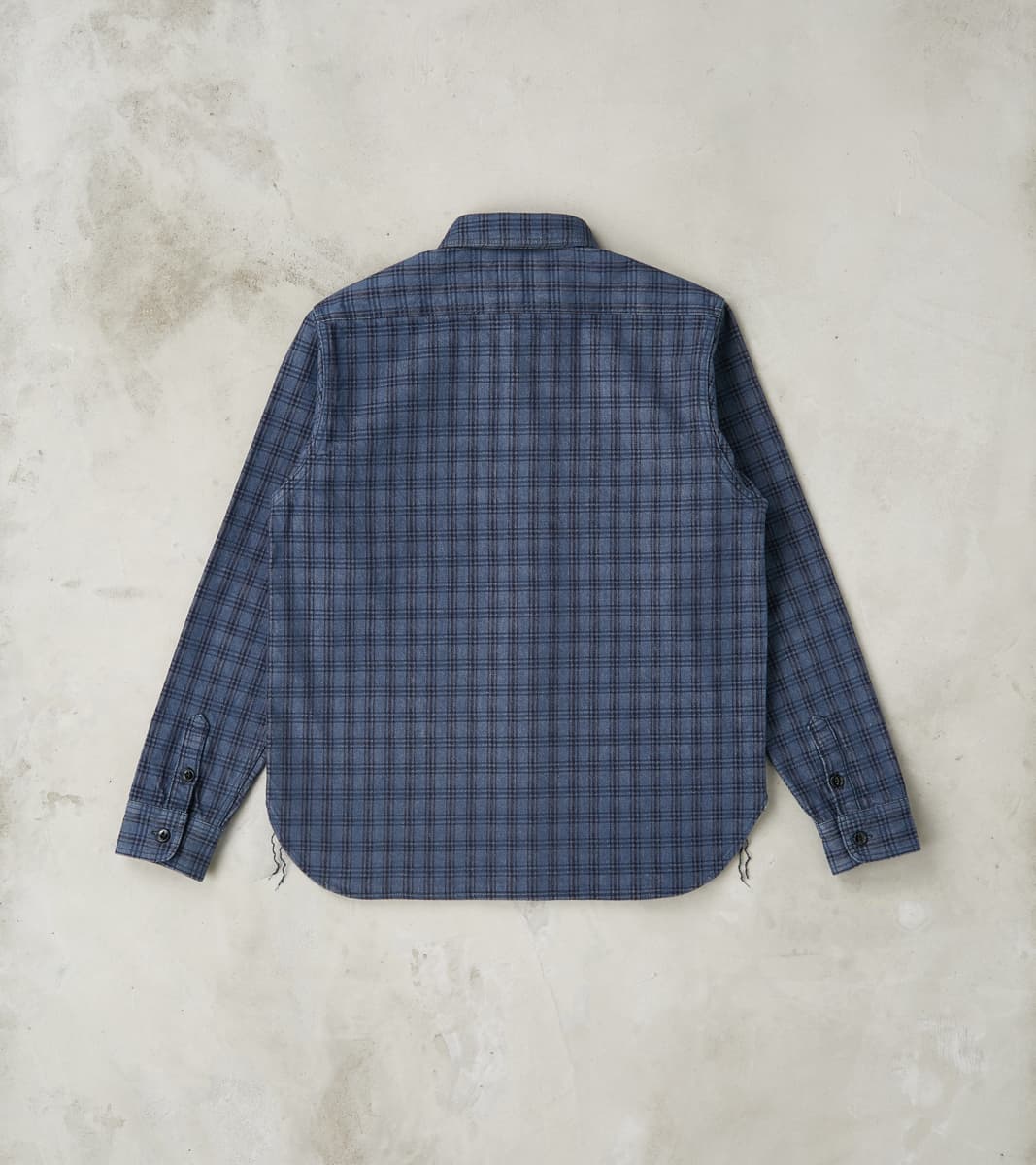Studio D'Artisan Indigo NY Check Jacquard Workshirt – Division