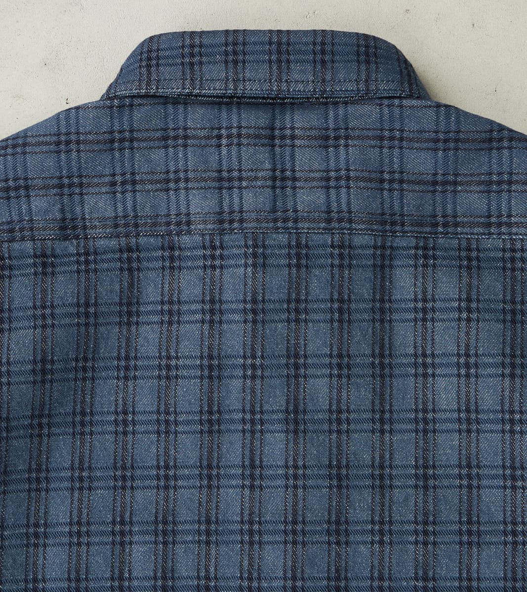 Studio D'Artisan Indigo NY Check Jacquard Workshirt – Division