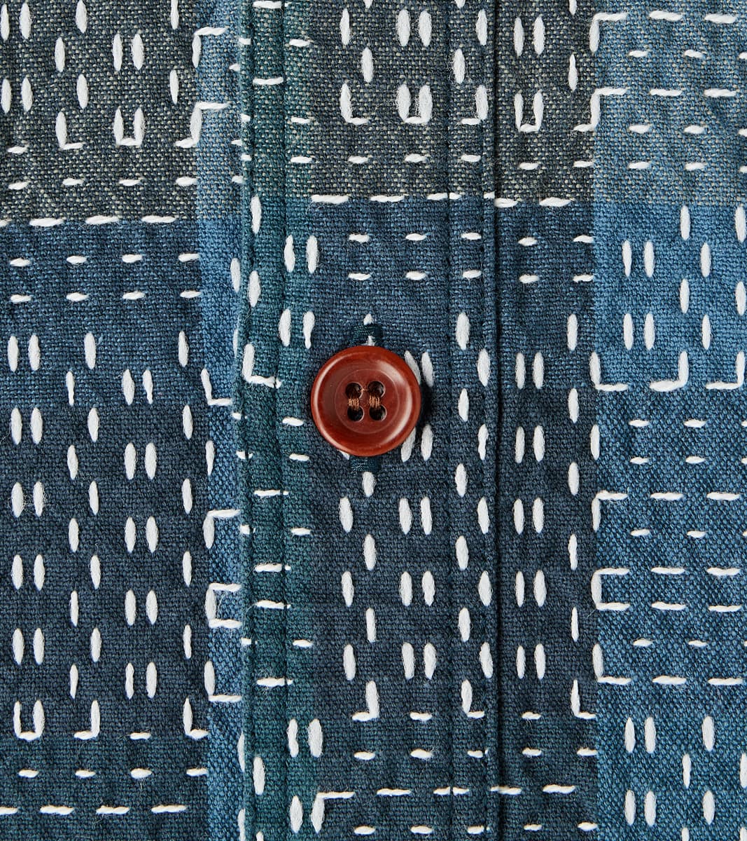 Noragi Blue Sashiko Workshirt