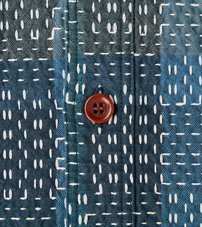 Noragi Blue Sashiko Workshirt