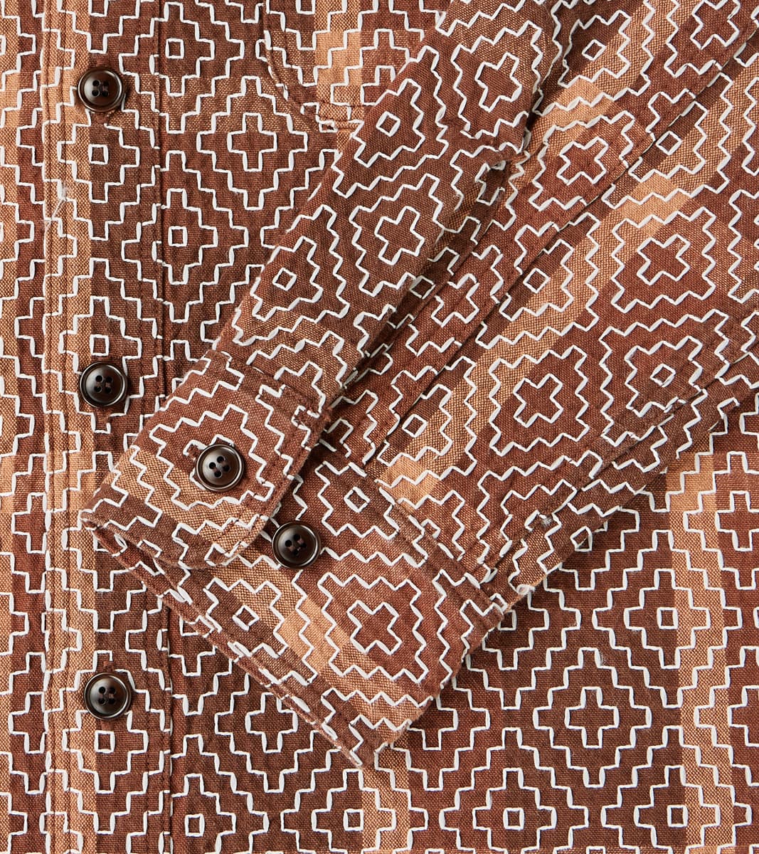 Noragi Kakishibu Persimmon Sashiko Workshirt