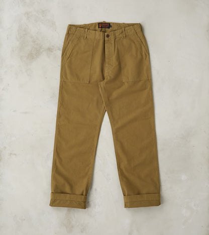 The Quartermaster - Fatigue Trouser - Olive Military Sateen