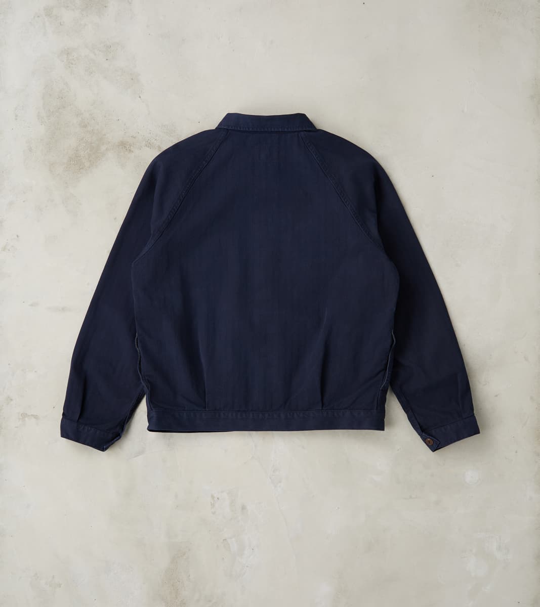 Italian Work Jacket - Navy Herringbone Twill