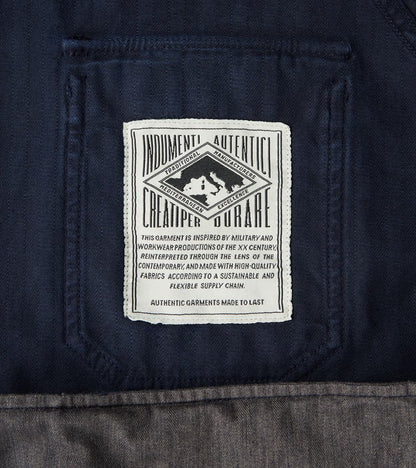 Italian Work Jacket - Navy Herringbone Twill