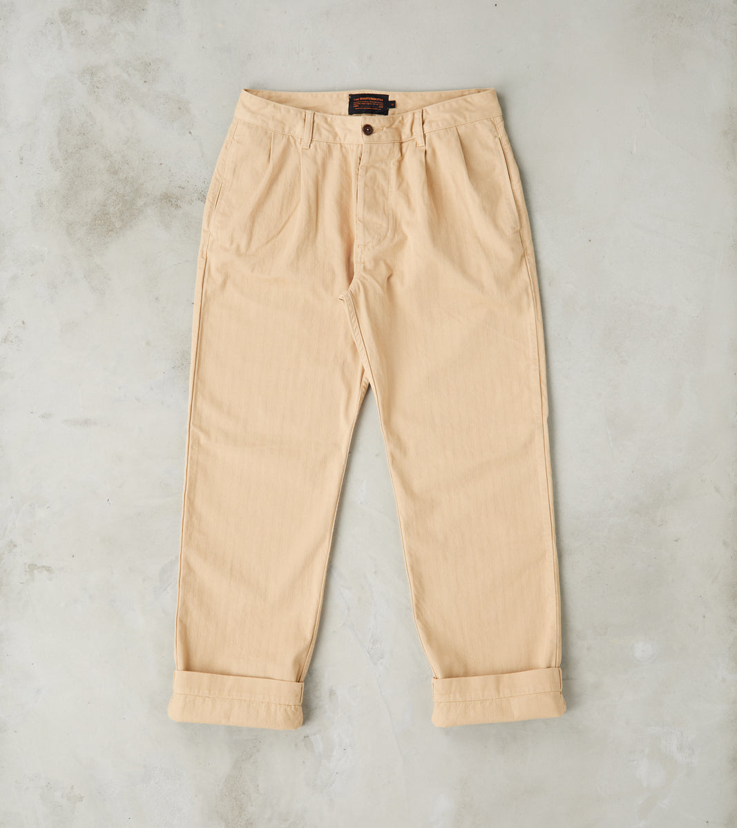 The Quartermaster - French Chino - Khaki Herringbone Twill