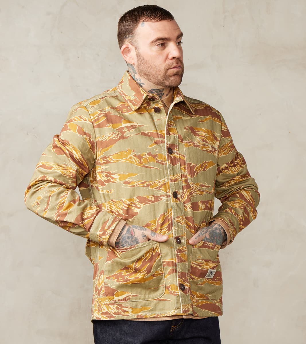 Utility Work Jacket - Re-Camo Herringbone Twill