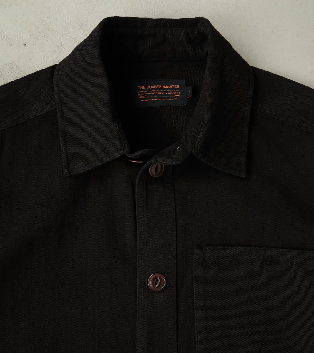 Utility Work Jacket - Charcoal Herringbone Twill