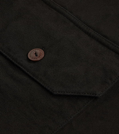 Utility Work Jacket - Charcoal Herringbone Twill