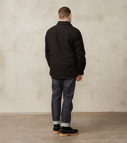 Utility Work Jacket - Charcoal Herringbone Twill