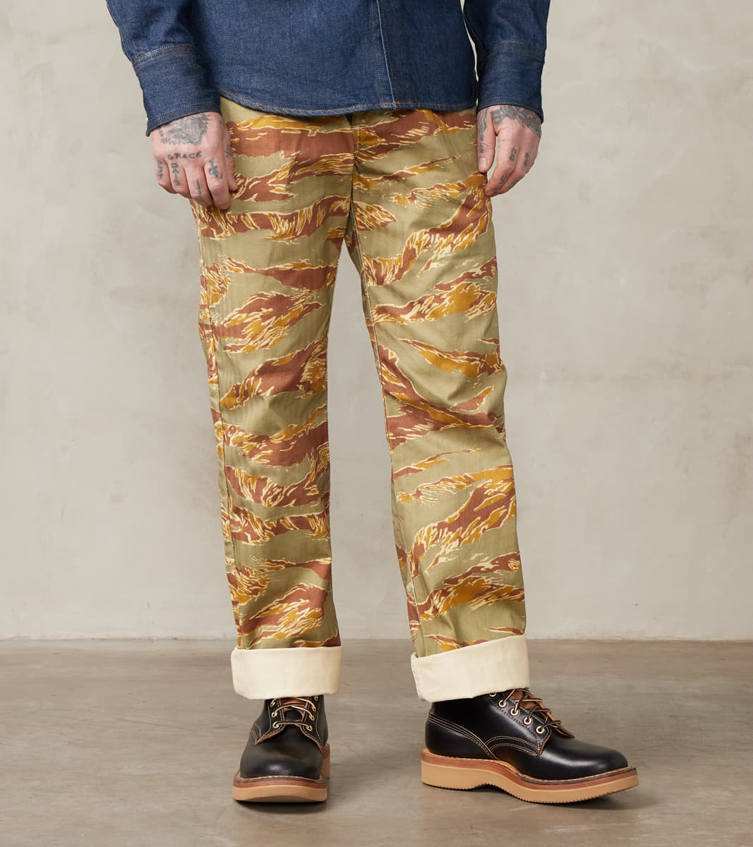 The Quartermaster - French Chino - Re-Camo Herringbone Twill