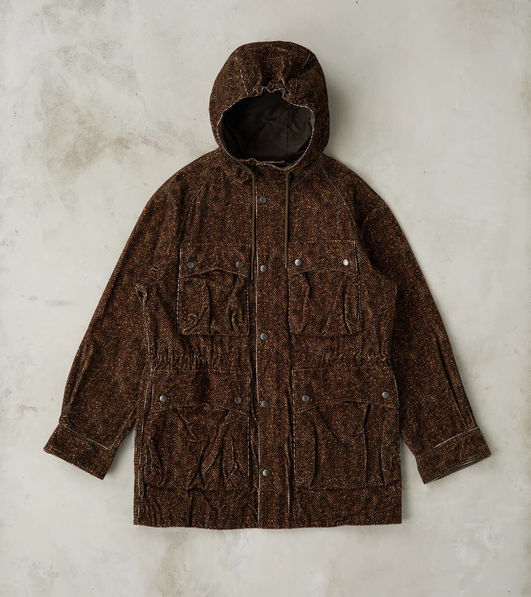 ts(s) Mountain Parka - Herringbone Neps Tweed Printed Corduroy - Dark …