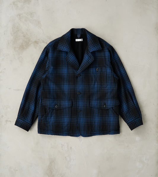 ts(s) Bird Watching Jacket - Buffalo Plaid Wool - Blue