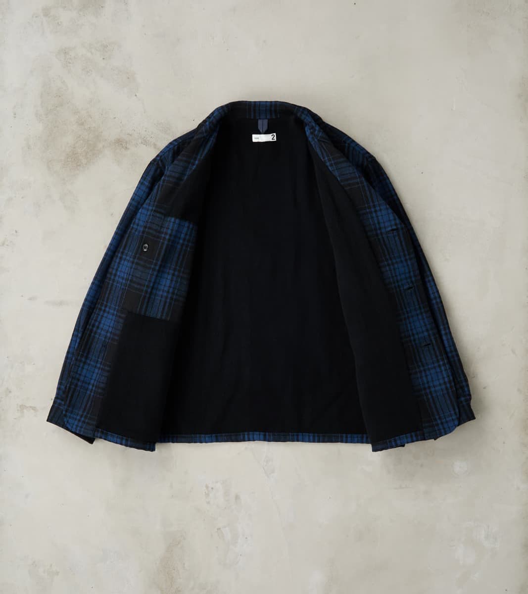 Bird Watching Jacket - Buffalo Plaid Wool - Blue