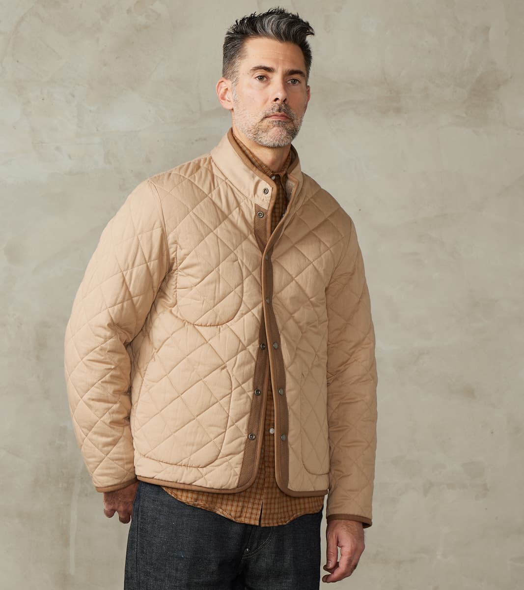 Taiga Takahashi T.T Lot. 323 Quilt Lining Blanket Jacket - Hopsack Woo…