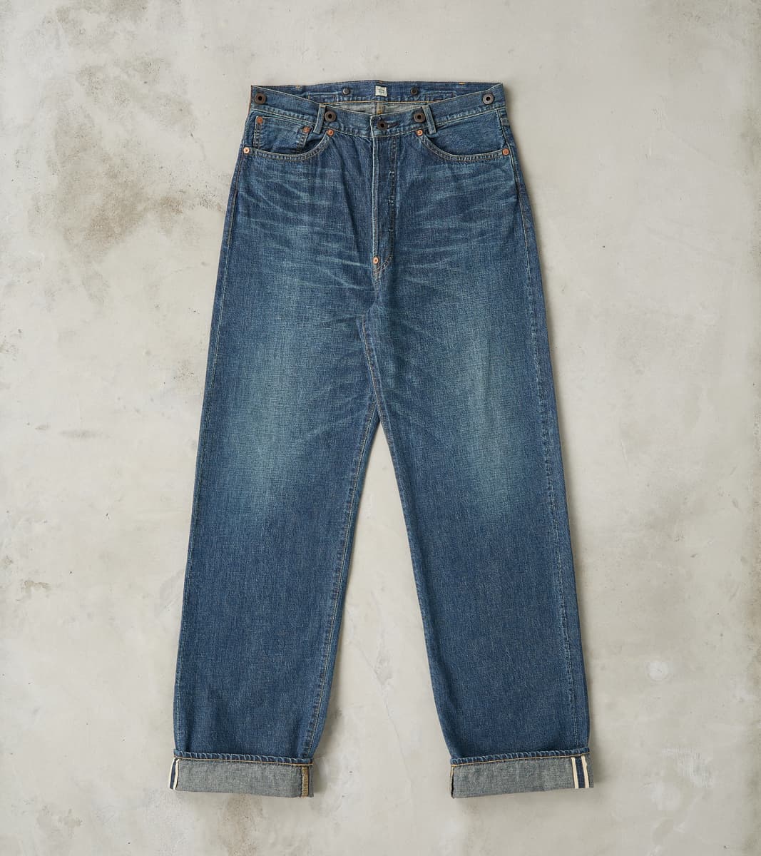 Taiga Takahashi T.T Lot. 721 Denim 1930s Trousers - Straight - Damaged…