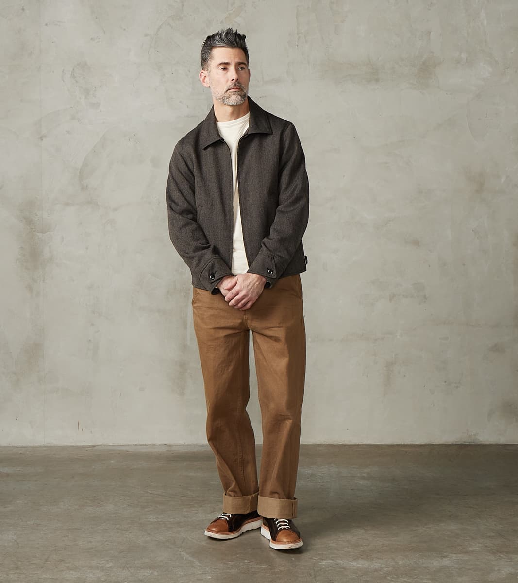 Taiga Takahashi T.T Lot. 306 Cossack Jacket - Serge Twill Wool