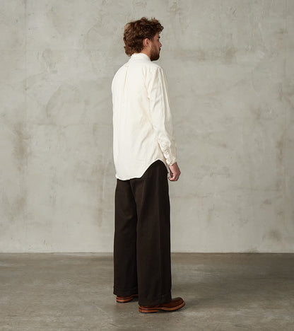 Lot. 223 British Work Trousers - Chino Cloth - Mud Dyed Brown