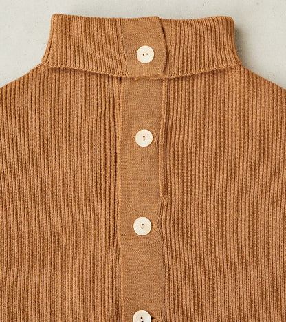 Lot. 521 Turtleneck Cardigan - Merino Lambswool - Camel
