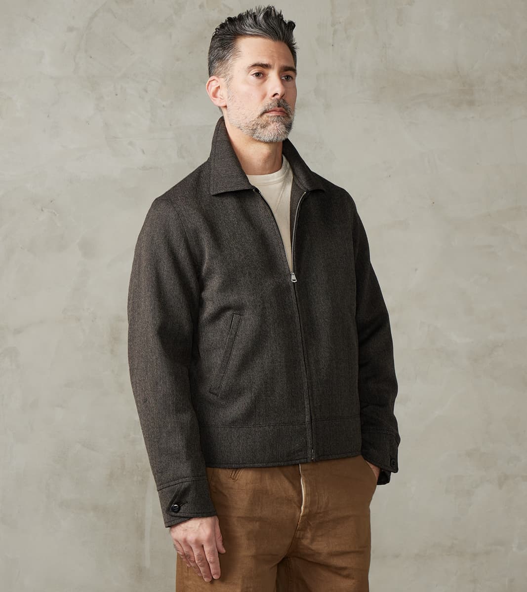 Taiga Takahashi T.T Lot. 306 Cossack Jacket - Serge Twill Wool