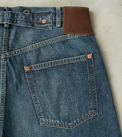 Lot. 721 Denim 1930s Trousers - Straight - Damaged Indigo