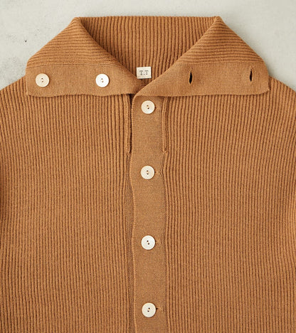 Lot. 521 Turtleneck Cardigan - Merino Lambswool - Camel