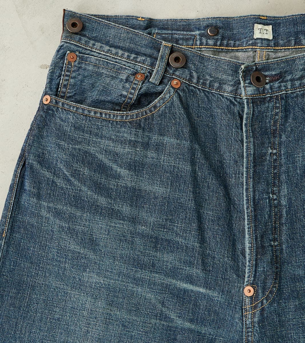 Lot. 721 Denim 1930s Trousers - Straight - Damaged Indigo