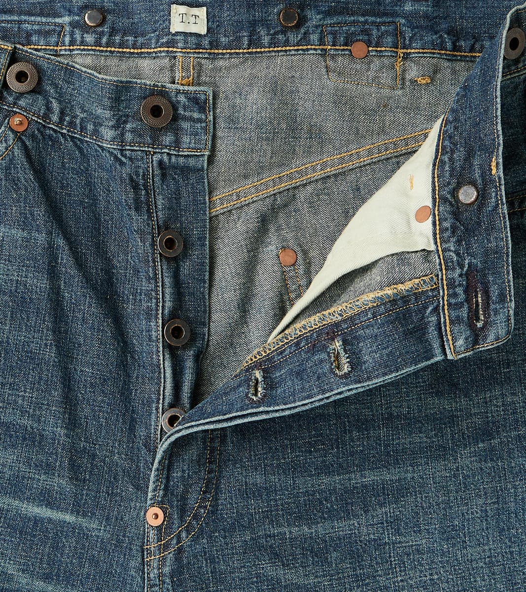 Lot. 721 Denim 1930s Trousers - Straight - Damaged Indigo