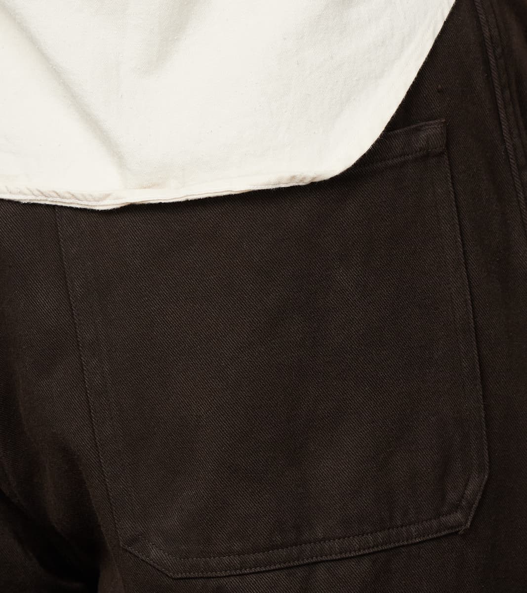 Lot. 223 British Work Trousers - Chino Cloth - Mud Dyed Brown