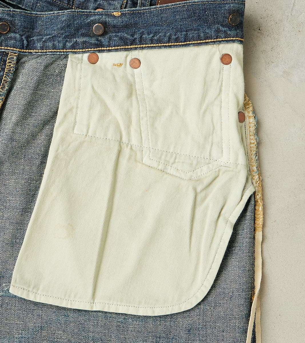 Lot. 721 Denim 1930s Trousers - Straight - Damaged Indigo