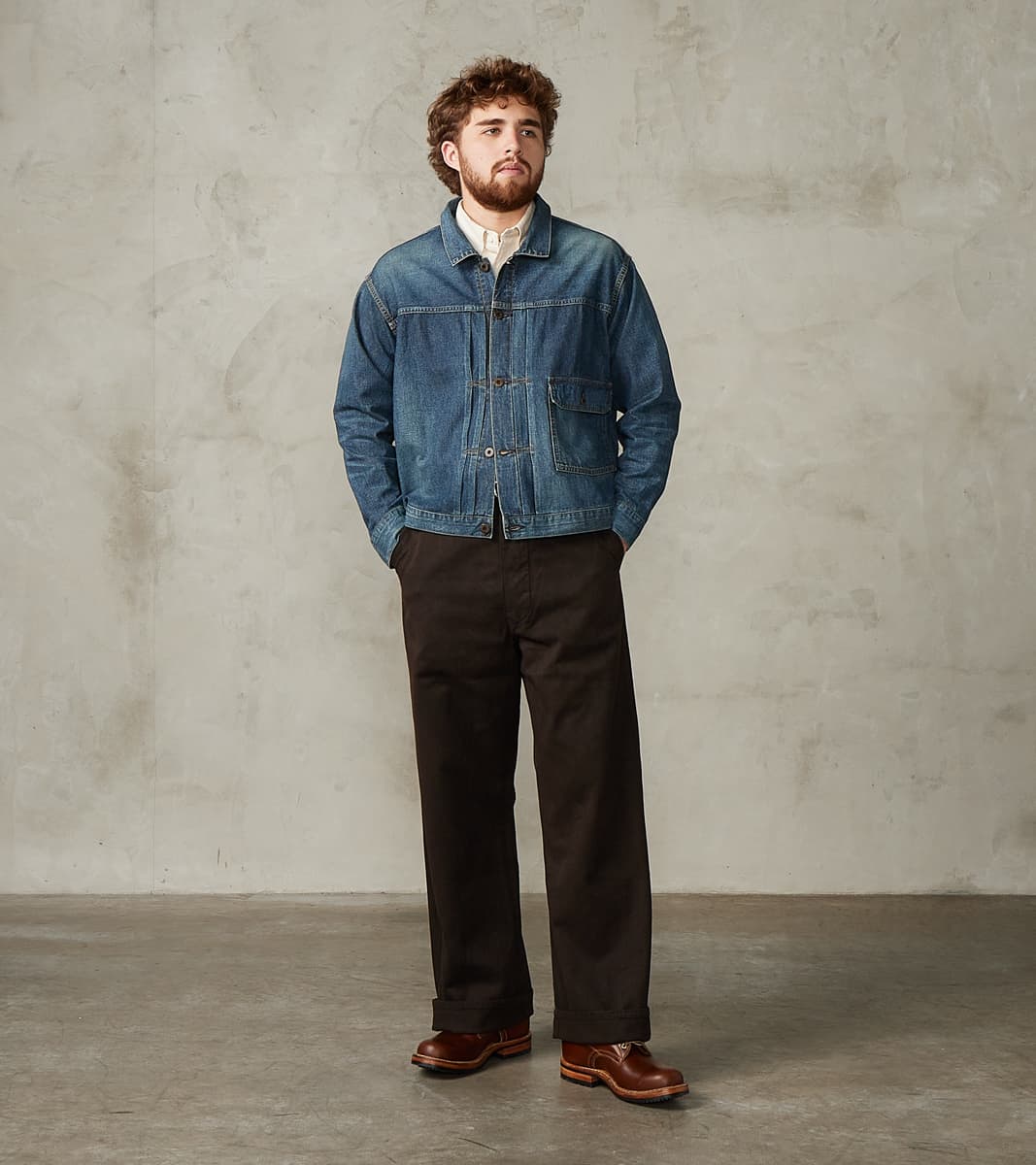 Taiga Takahashi T.T Lot. 720 Denim 1930s Jacket - Damaged Indigo