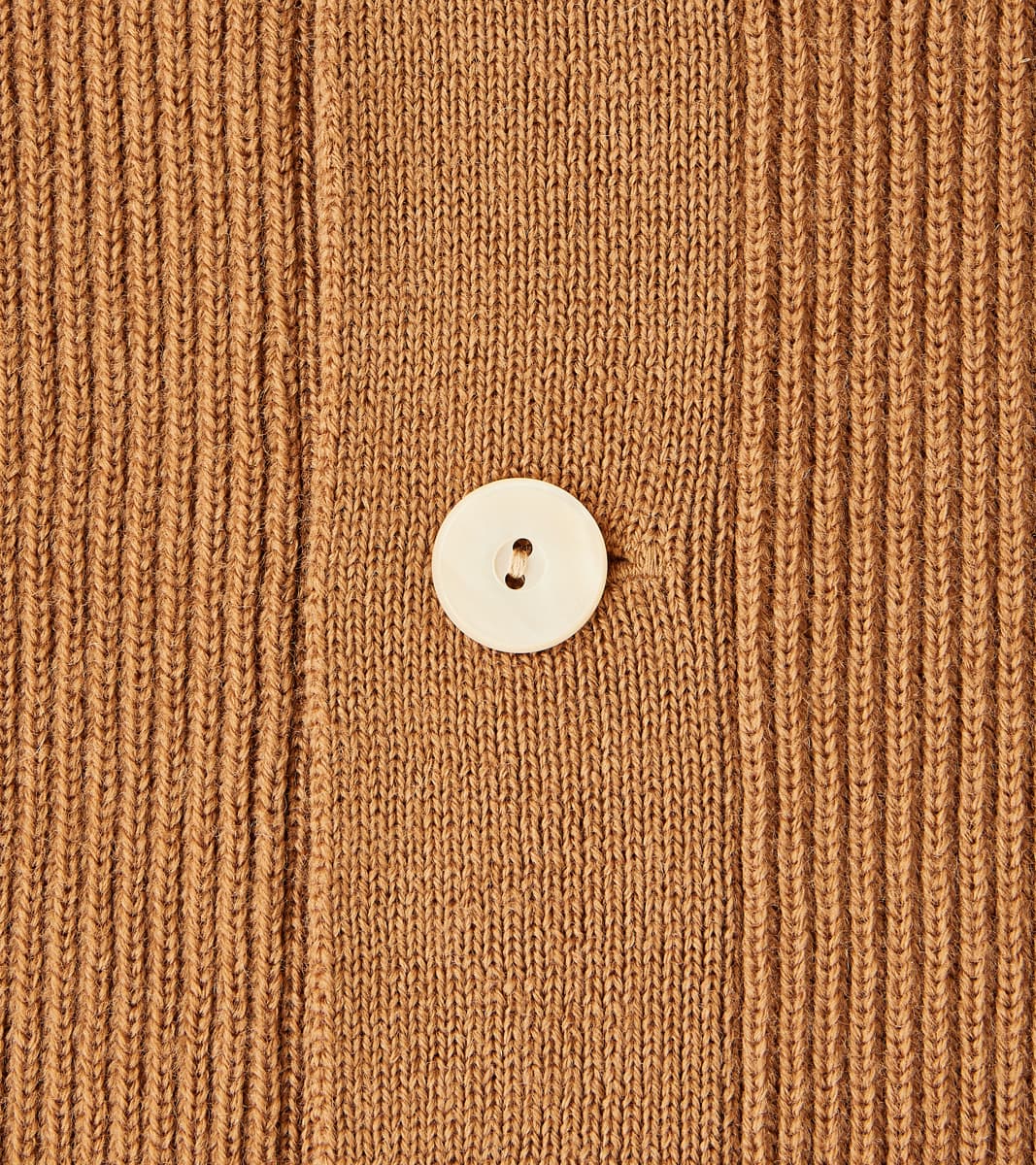Lot. 521 Turtleneck Cardigan - Merino Lambswool - Camel