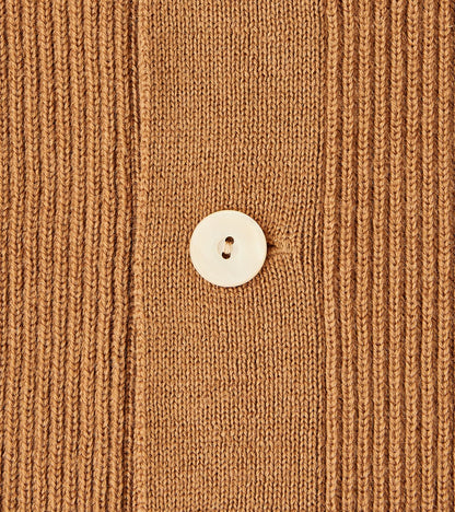 Lot. 521 Turtleneck Cardigan - Merino Lambswool - Camel