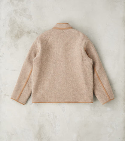 Lot. 323 Quilt Lining Blanket Jacket - Hopsack Wool - Undyed Beige