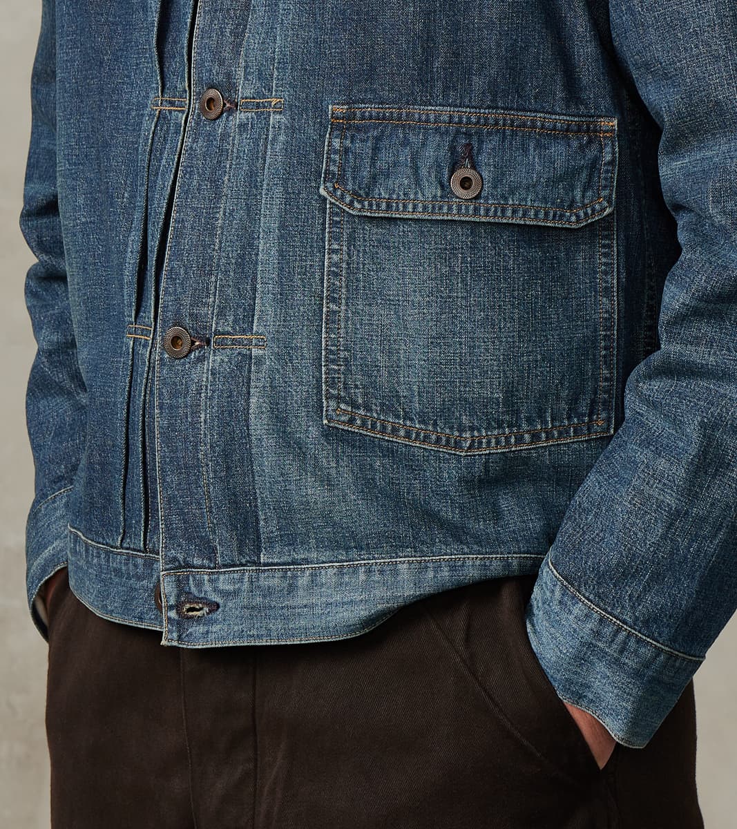 Lot. 720 Denim 1930s Jacket - Damaged Indigo