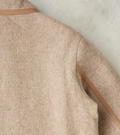 Lot. 323 Quilt Lining Blanket Jacket - Hopsack Wool - Undyed Beige