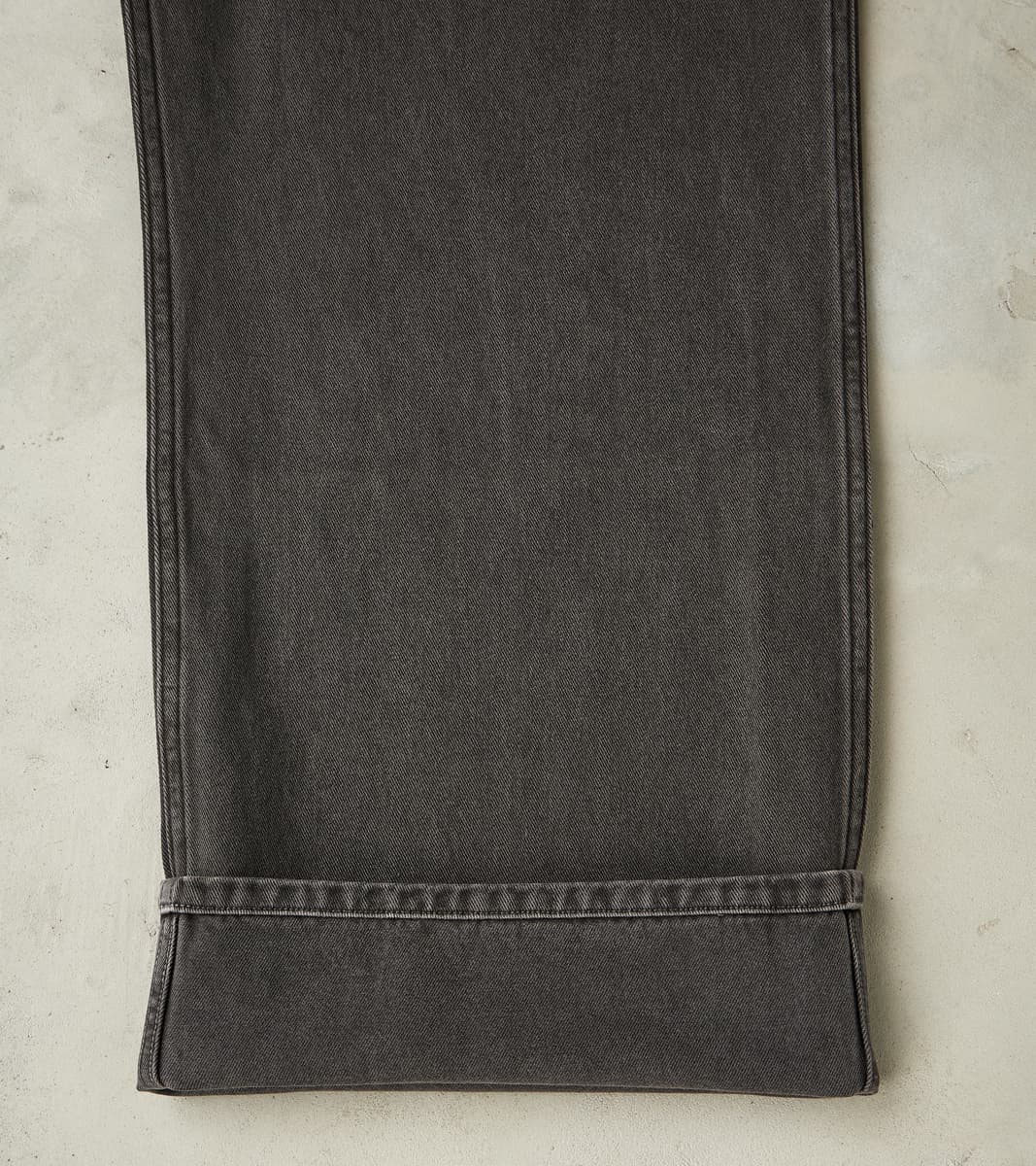 Lot. 223 British Work Trousers - Chino Cloth - Sumi Dyed Charcoal