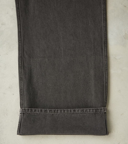 Lot. 223 British Work Trousers - Chino Cloth - Sumi Dyed Charcoal