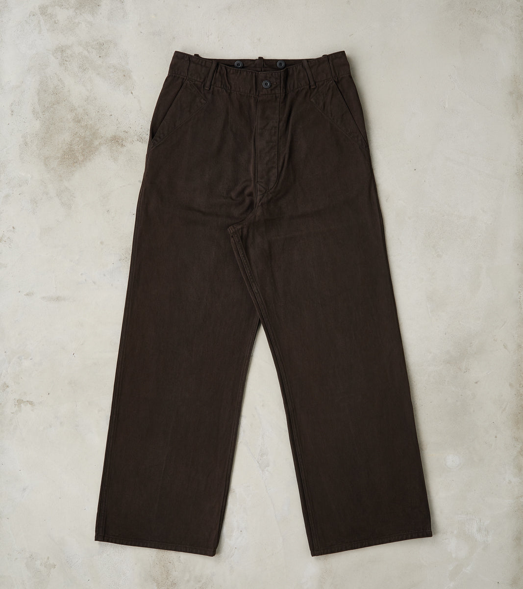 Taiga Takahashi T.T Lot. 223 British Work Trousers - Chino Cloth - Mud…