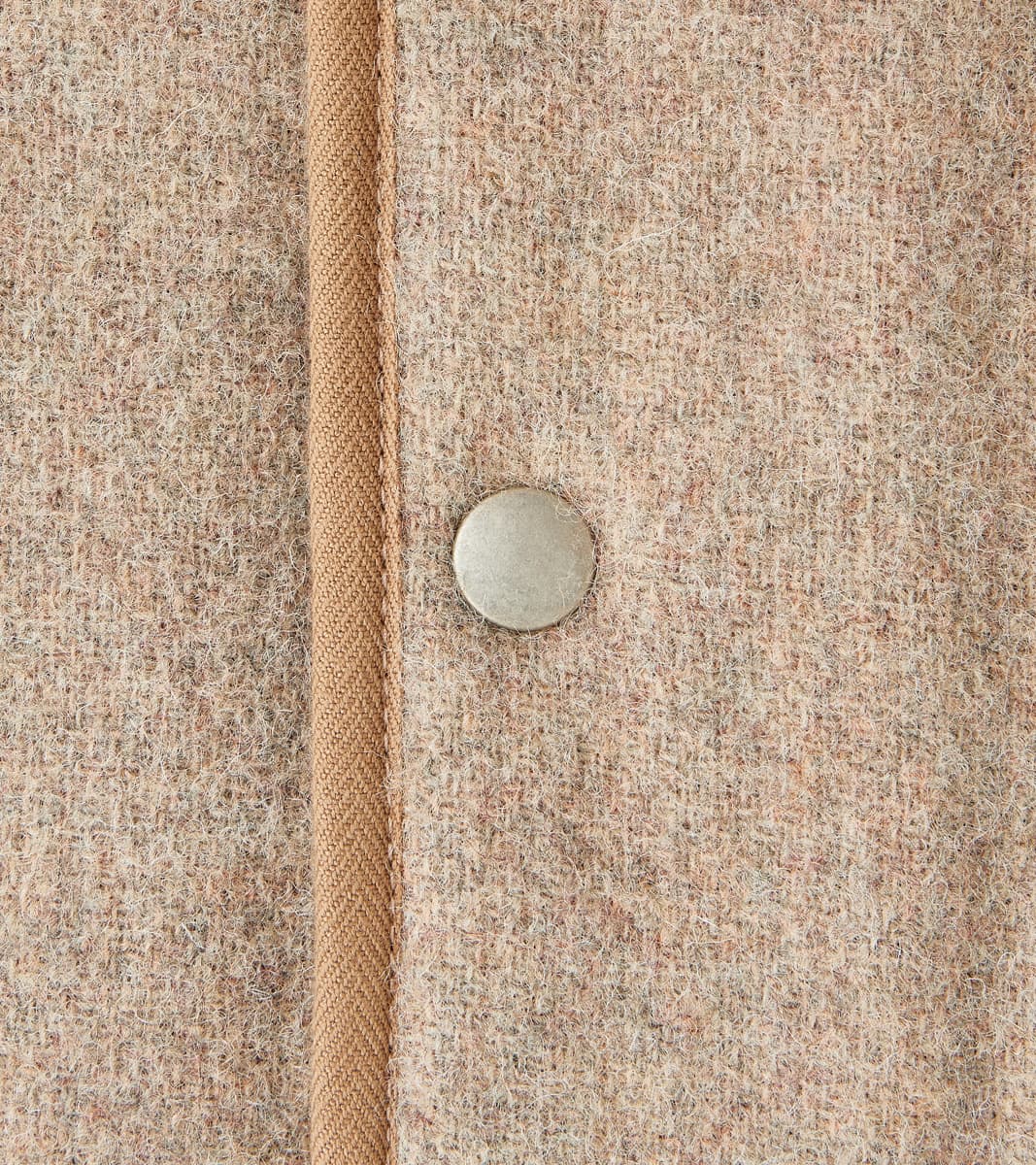 Lot. 323 Quilt Lining Blanket Jacket - Hopsack Wool - Undyed Beige