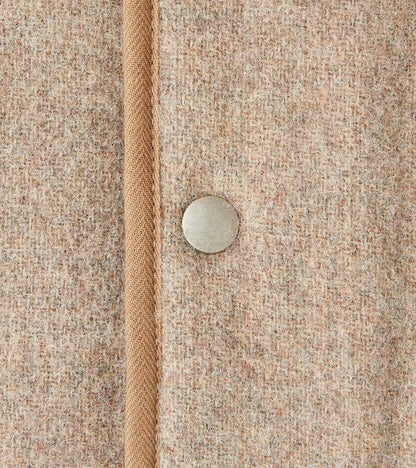 Lot. 323 Quilt Lining Blanket Jacket - Hopsack Wool - Undyed Beige