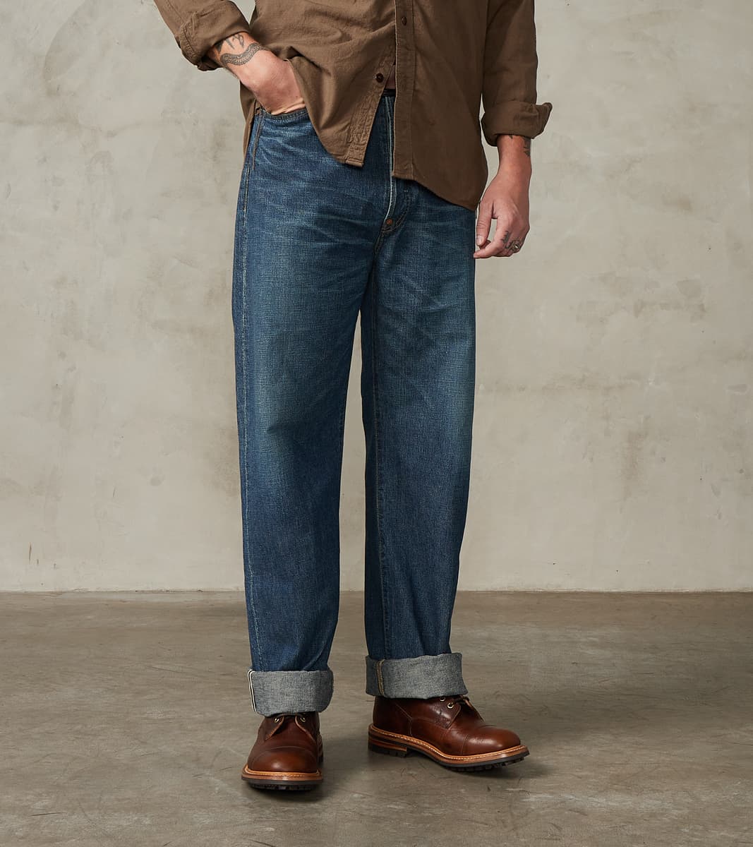 Taiga Takahashi T.T Lot. 721 Denim 1930s Trousers - Straight - Damaged…