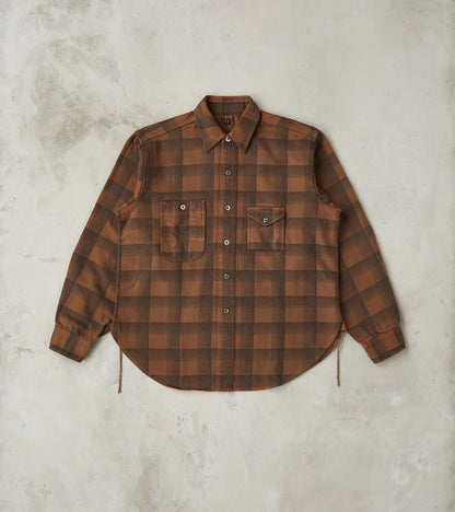 Taiga Takahashi T.T Lot. 111 Work Shirt - Printed Check Twill Flannel …
