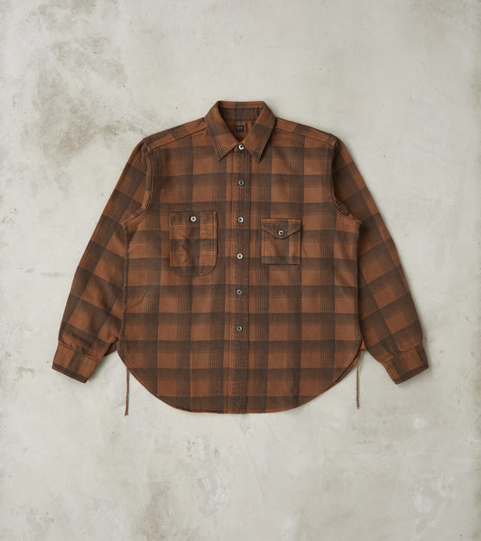 Taiga Takahashi T.T Lot. 111 Work Shirt - Printed Check Twill Flannel …