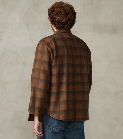 Lot. 111 Work Shirt - Printed Check Twill Flannel - Brown