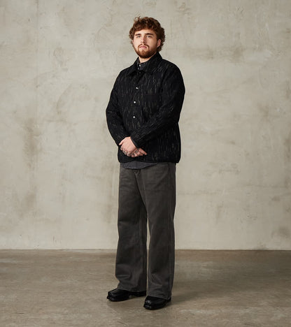 Lot. 223 British Work Trousers - Chino Cloth - Sumi Dyed Charcoal