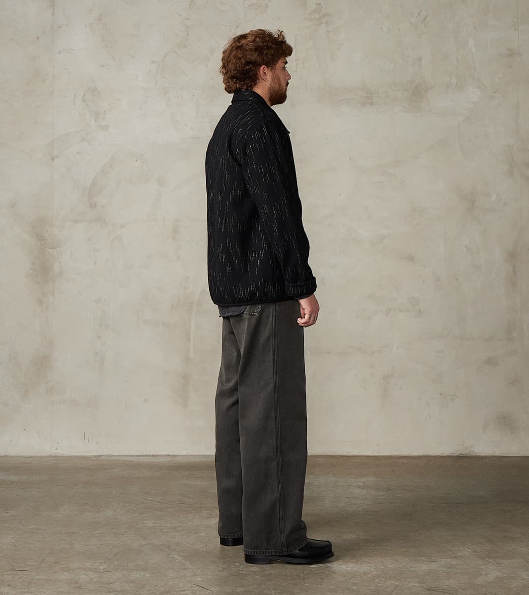 Lot. 223 British Work Trousers - Chino Cloth - Sumi Dyed Charcoal