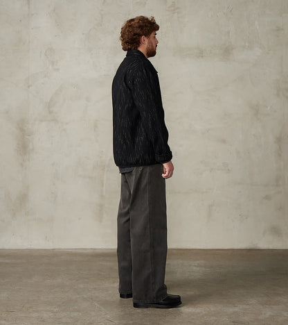 Lot. 223 British Work Trousers - Chino Cloth - Sumi Dyed Charcoal