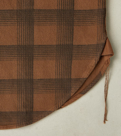 Lot. 111 Work Shirt - Printed Check Twill Flannel - Brown