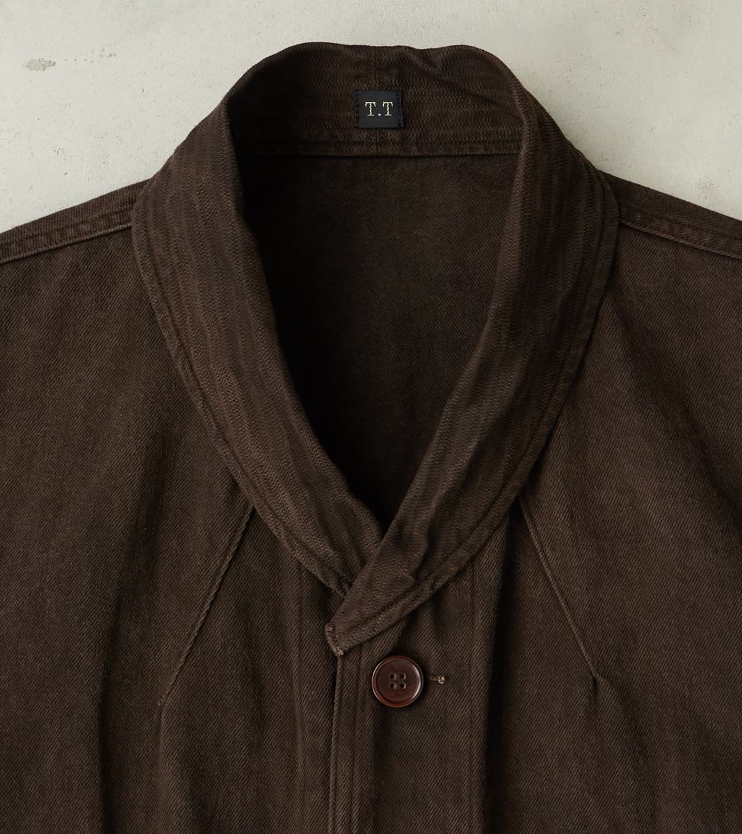 Taiga Takahashi T.T Lot. 327 Modified Shawl Collar Jacket - Cotton